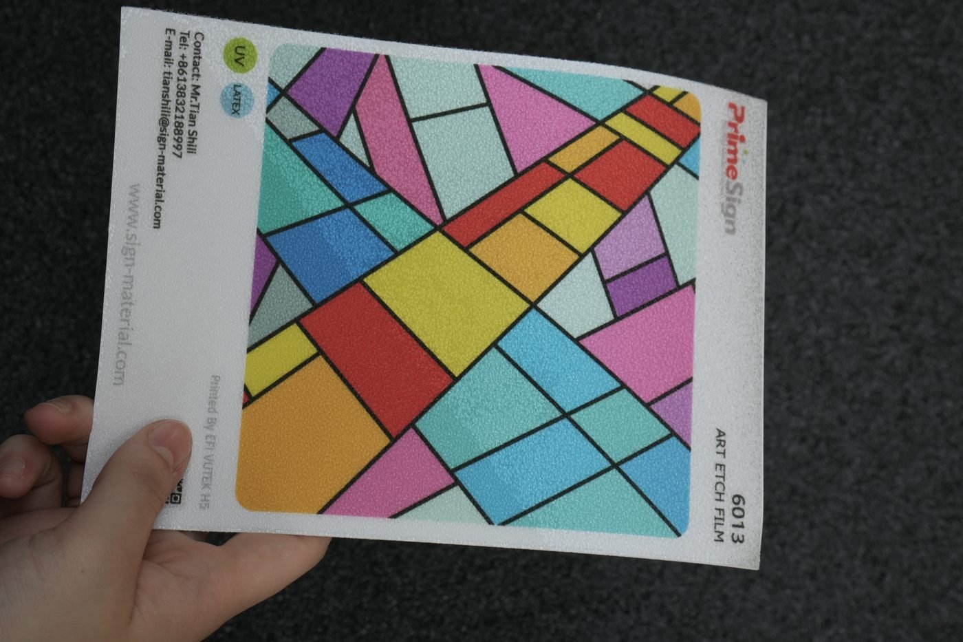 Rainbow Etch Film application 1