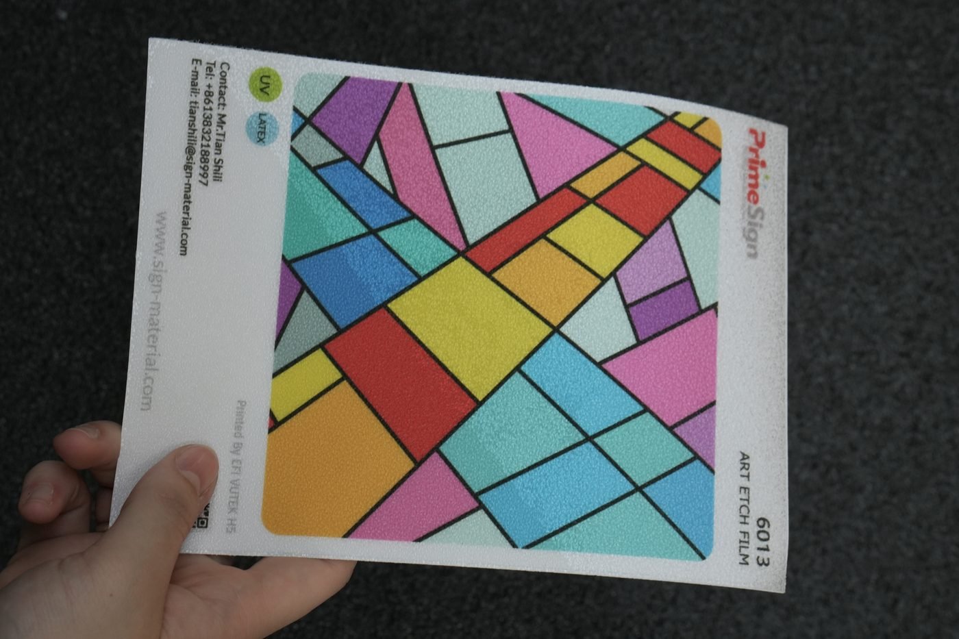 Rainbow Etch Film application 2