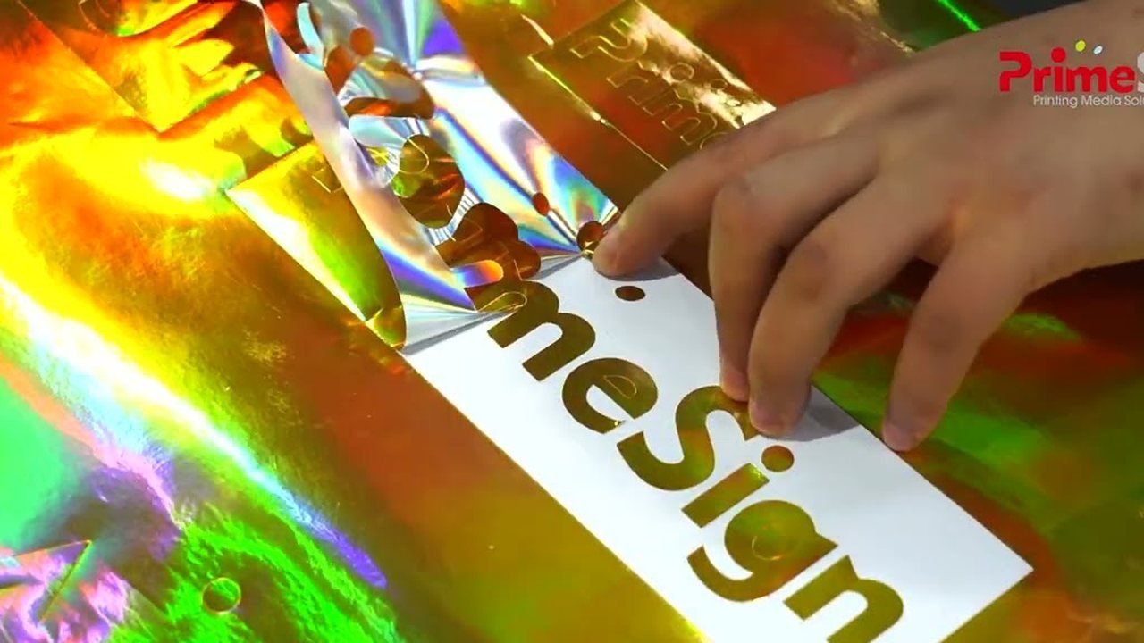 Hologram Vinyl application video